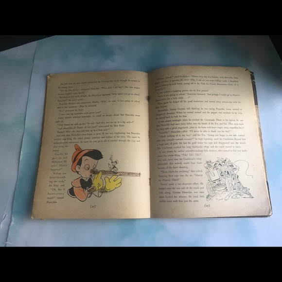 WALT DSNEY’S VINTAGE 1939 PINOCCHIO STORYBOOK - Picture 16 of 16
